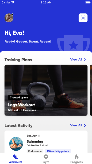 Plus Fitness Screenshot