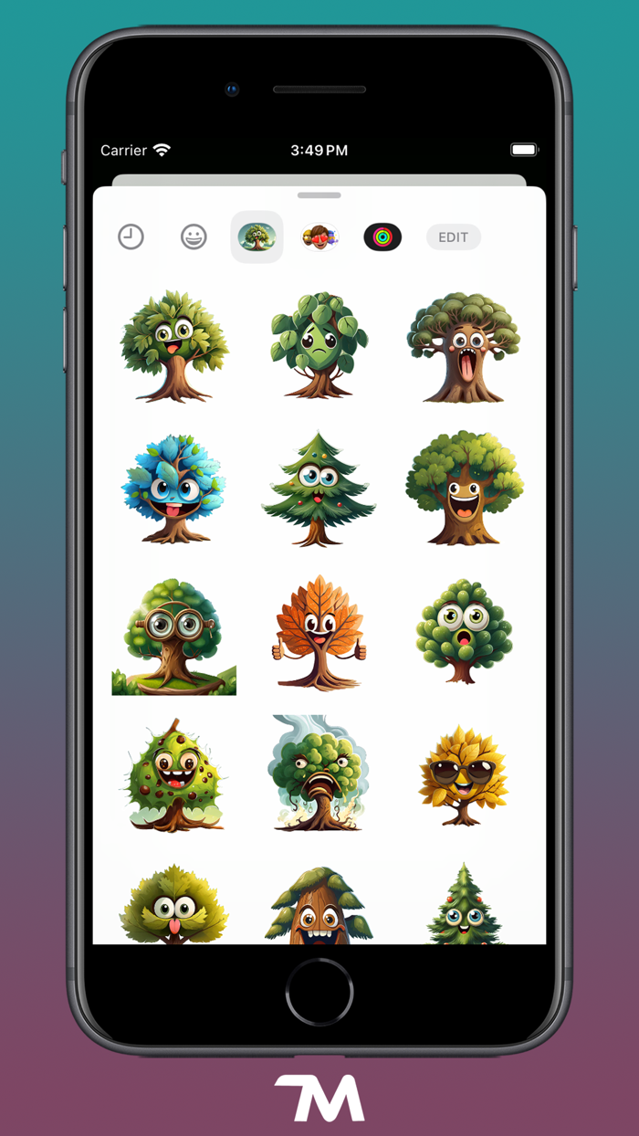 Sturdy Trees Stickers