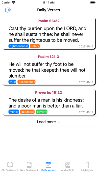 HolyBible K.J.V. Screenshot