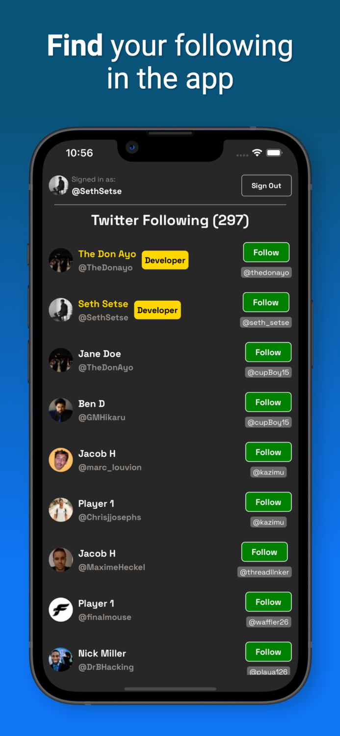 ThreadLink  Import Followers