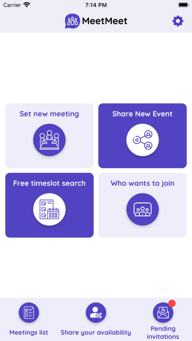 MeetMeet App Screenshot