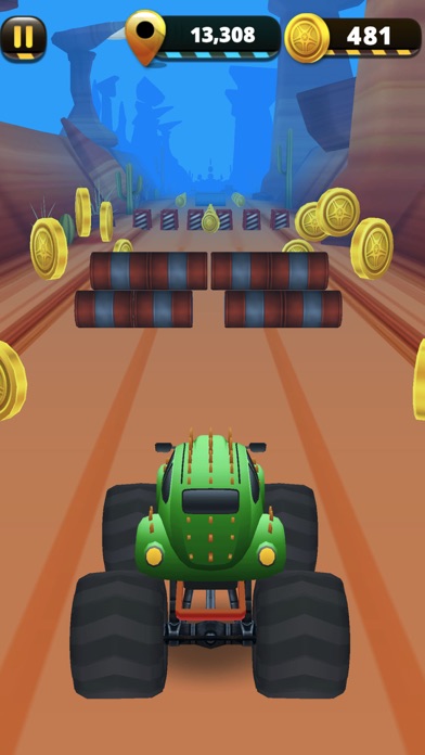 Monster Truck 3D Runner action Screenshot