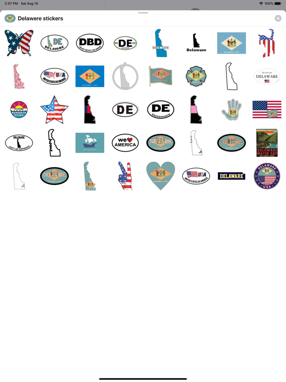Screenshot #4 pour Delaware emoji - USA stickers