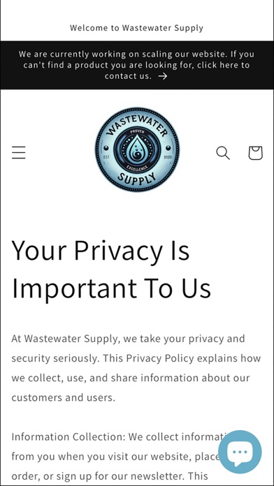 Wastewater Supply Screenshot