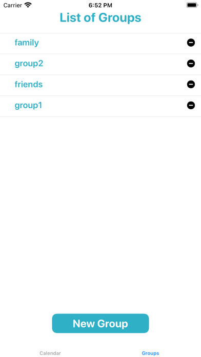 ShareCal Group Calendar Screenshot