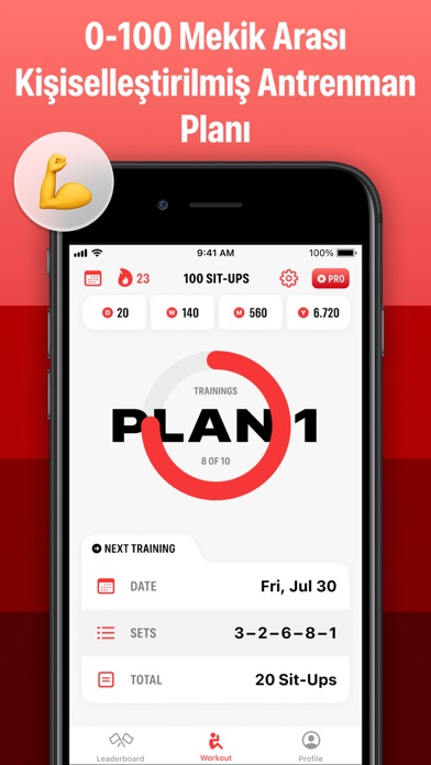 100 Sit-Ups Six Pack Trainer Screenshot