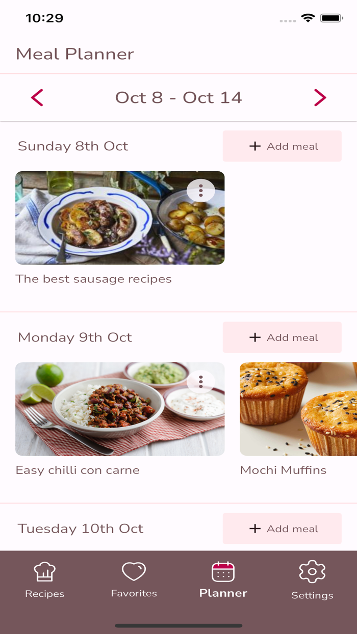 Recipes Wallet  Meal Planner
