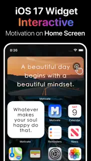 motivation daily quote widget iphone screenshot 4