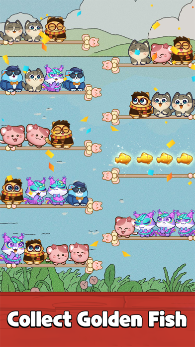 Color Cat Sort: Cute Cat Game Screenshot
