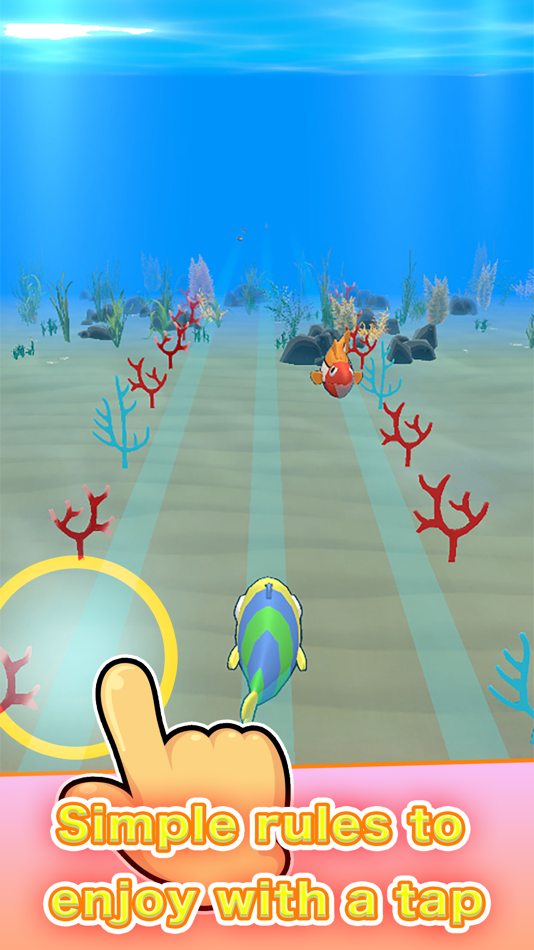 #2. Fish run game - RunRunFish (iOS) 由: 7COLORS GAME LIMITED LIABILITY CO.