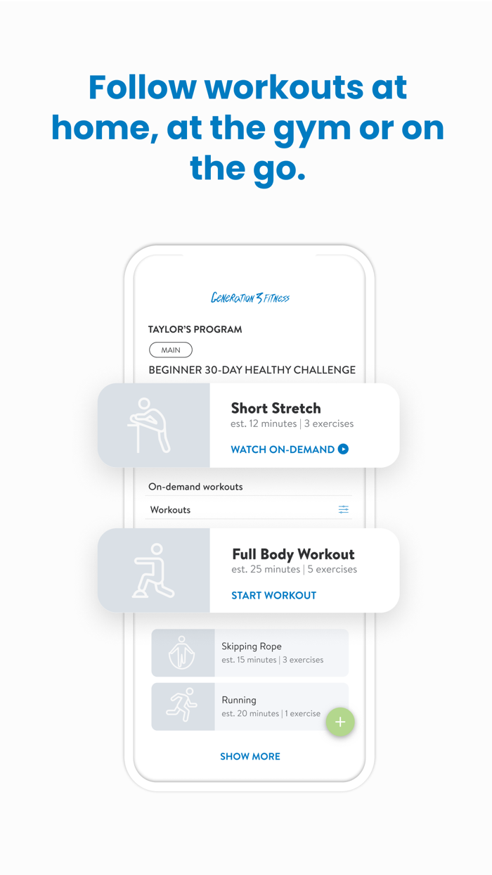 Generation 3 Fitness Online