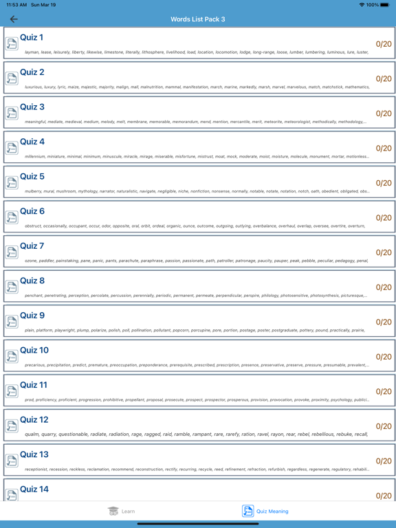 Screenshot #6 pour 6000 TOEFL Vocabulary