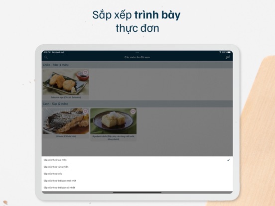 Món ăn ngon mỗi ngày iPad screenshot 7 - Food & Drink app