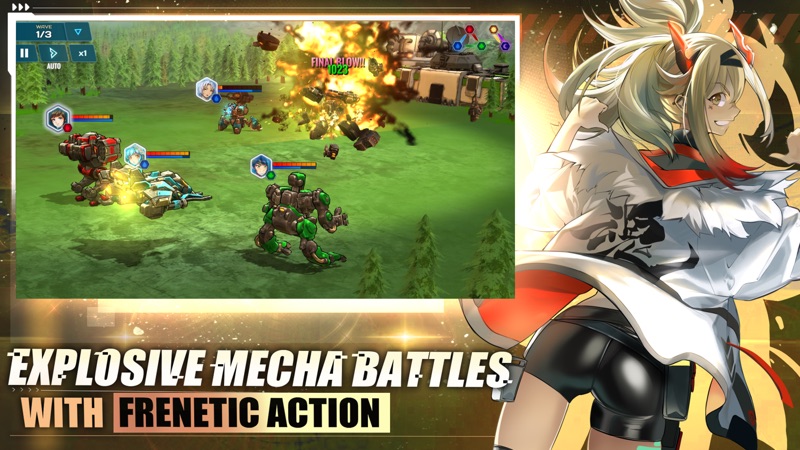 Epic Mecha Girls: Anime RPG screenshot 6