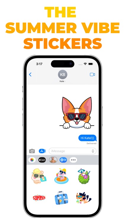 The Summer Vibe stickers