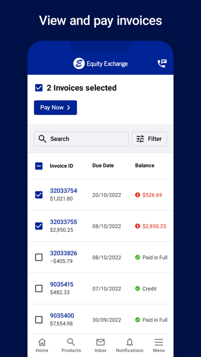 Equity Exchange Portal Screenshot
