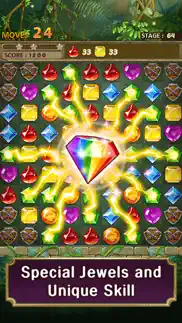 jewels jungle : match 3 puzzle iphone screenshot 2