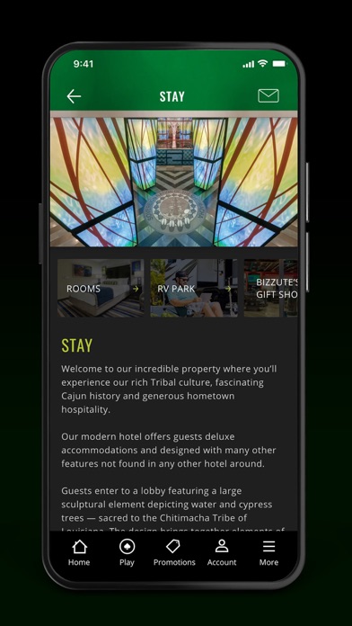 Cypress Bayou Casino Hotel Screenshot