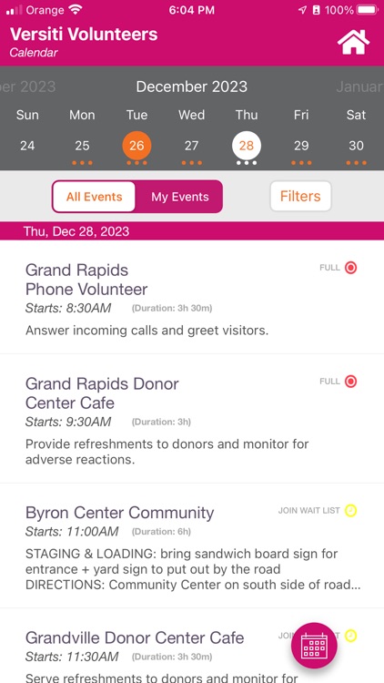 Versiti Volunteer screenshot-3