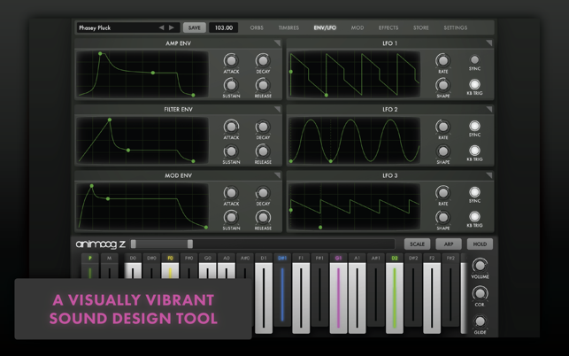 ‎Animoog Z Synthesizer Screenshot