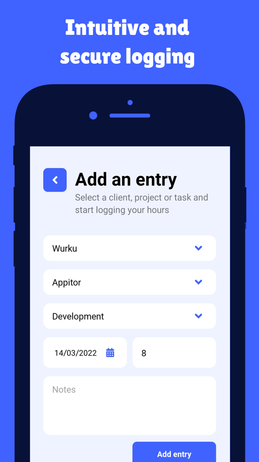 #3. Work Log - Work Time Tracking (iOS) 来自: Fitric