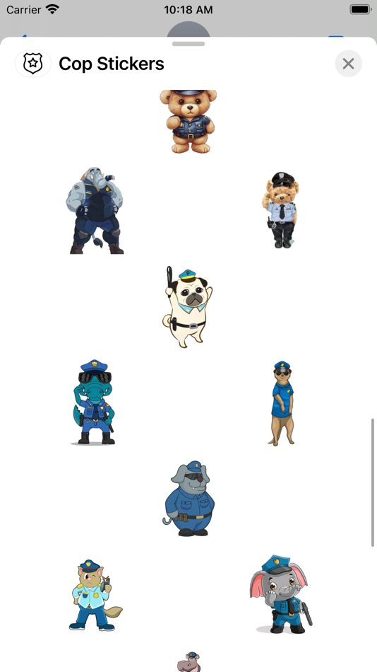 #3. Cop Stickers (iOS) By: Paul Scott
