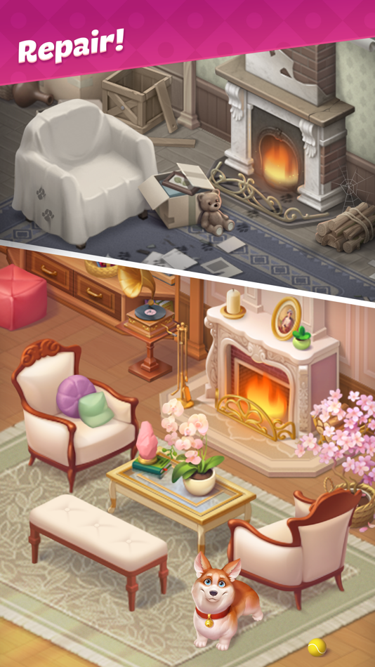 #1. Merge Matters - House Design (iOS) 由: GreenPixel Ltd