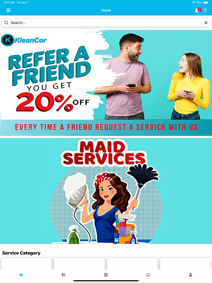 Kleancor Cleaning Service App