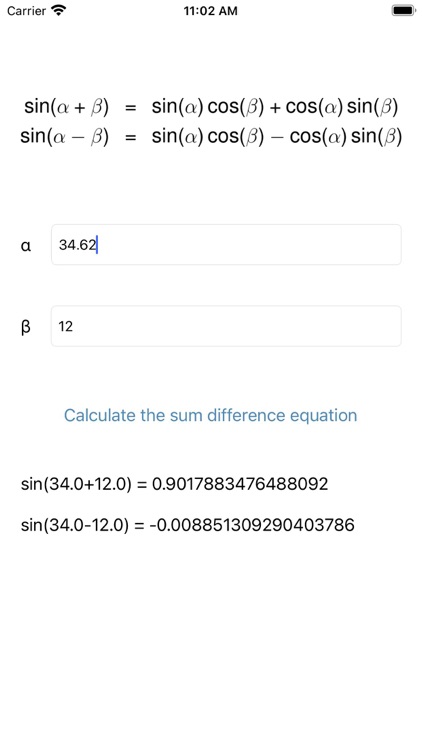 TrigDifferenceIdentities