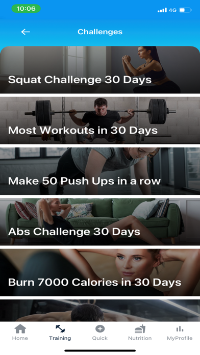 MyGreatness - Fitness app Screenshot
