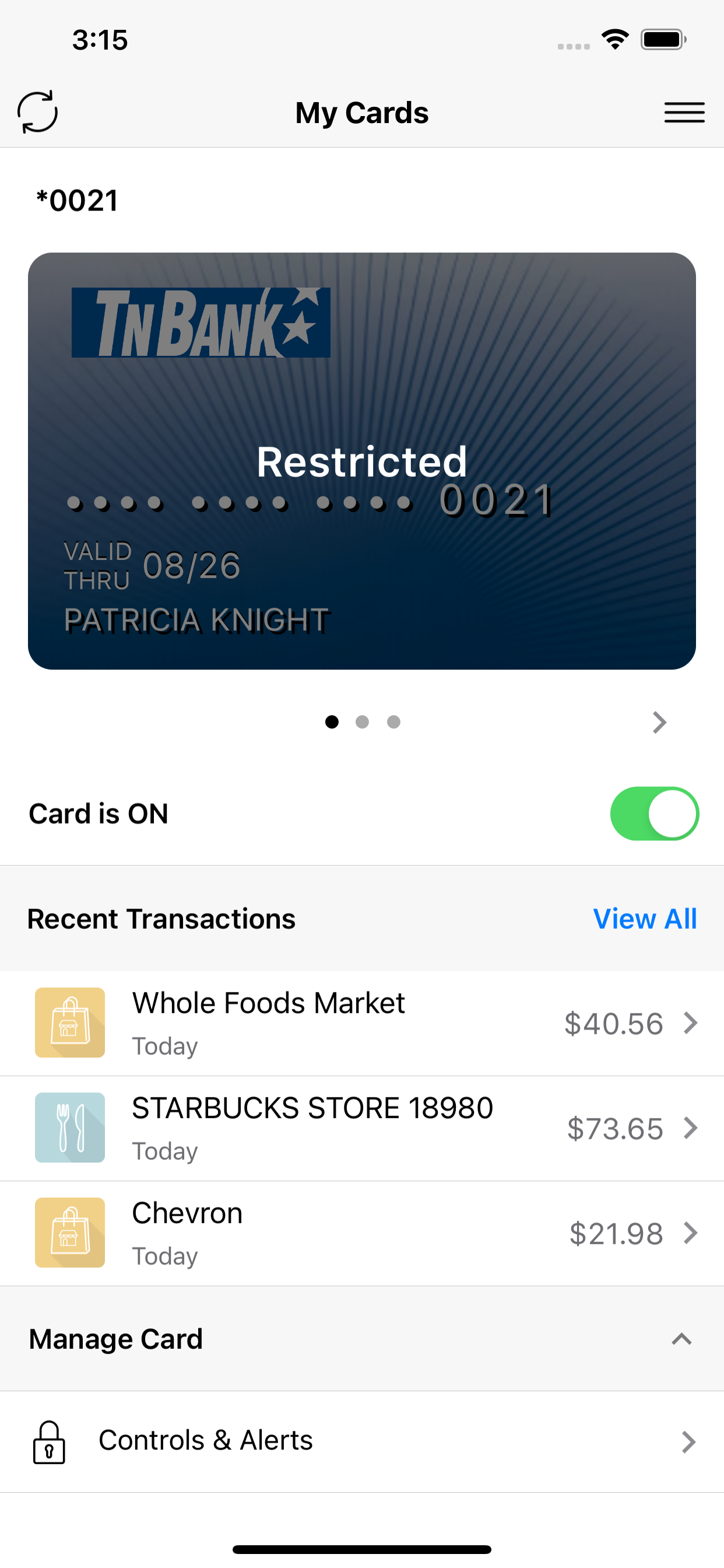 TNBANK Smart Card