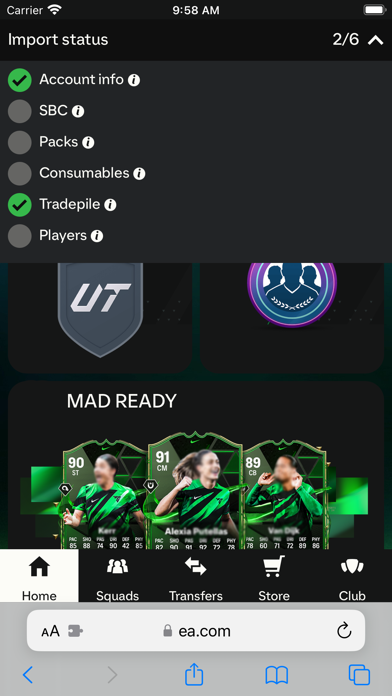 FUTMind - Club import Screenshot