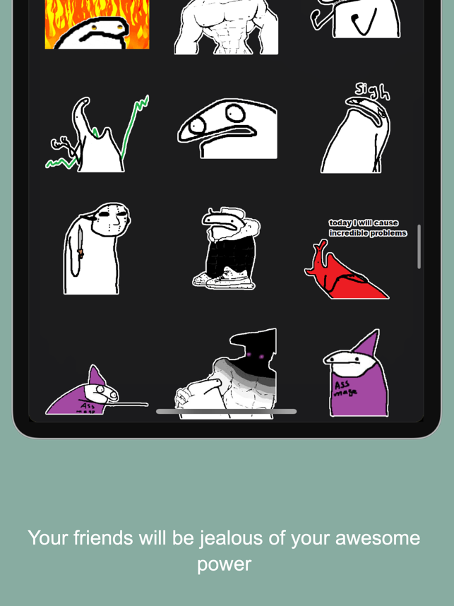 Captura de pantalla de ‎FlorkOfStickers