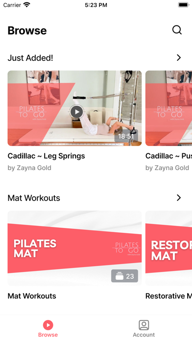 Pilates To Go Screenshot