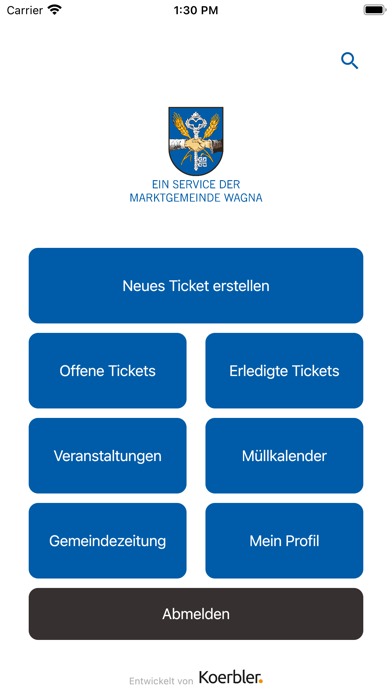 Wagna BürgerService Screenshot