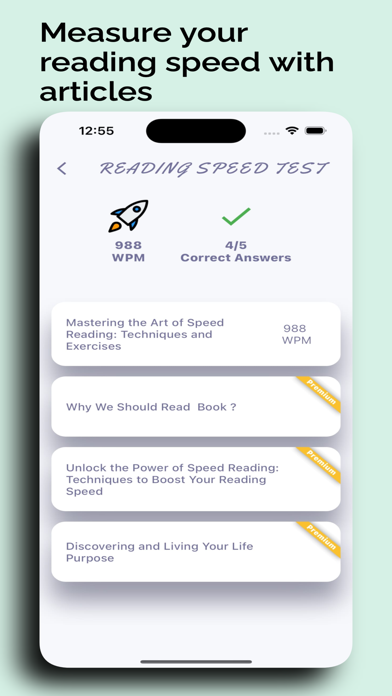 Speed reading - Reader Screenshot