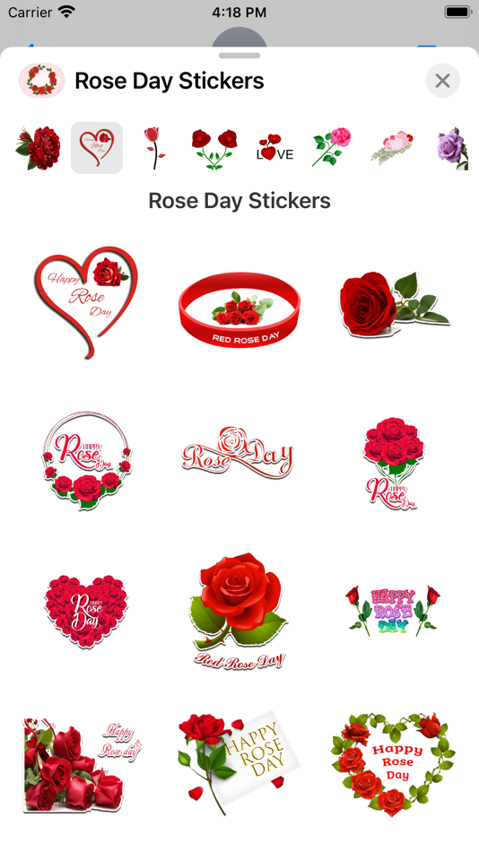 #2. Animated Rose Day Stickers! (iOS) 由: Akshar Jain
