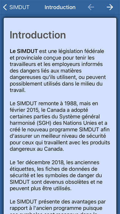 Screenshot #3 pour SIMDUT - Guide de poche