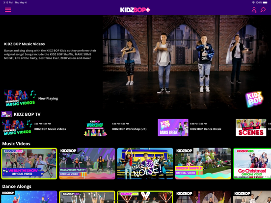 KIDZ BOP+ iPad screenshot 2 - Entertainment app