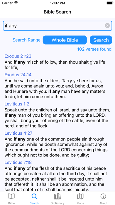Screenshot #3 pour Kjv Bible App