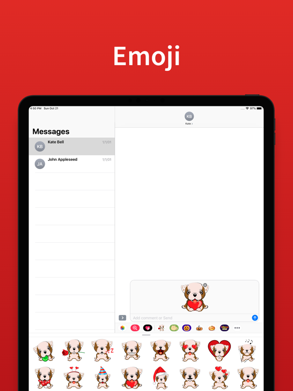 Screenshot #5 pour Cute Dog top emoji & stickers
