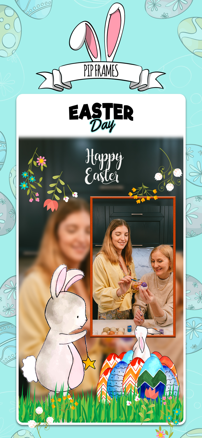 Easter Pip Photo Frames and card