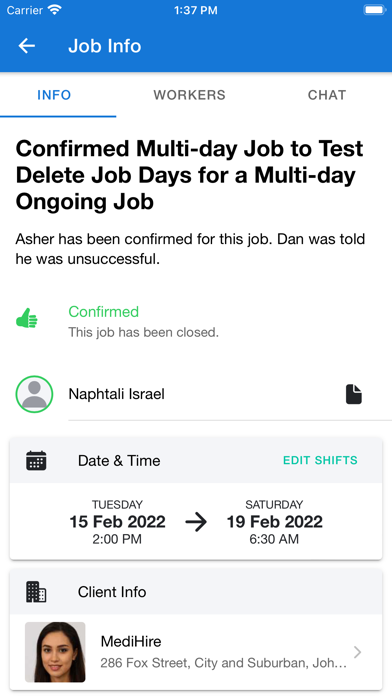 MediHire Screenshot