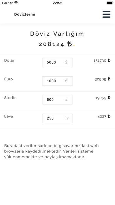 Banka Döviz Kurları Screenshot