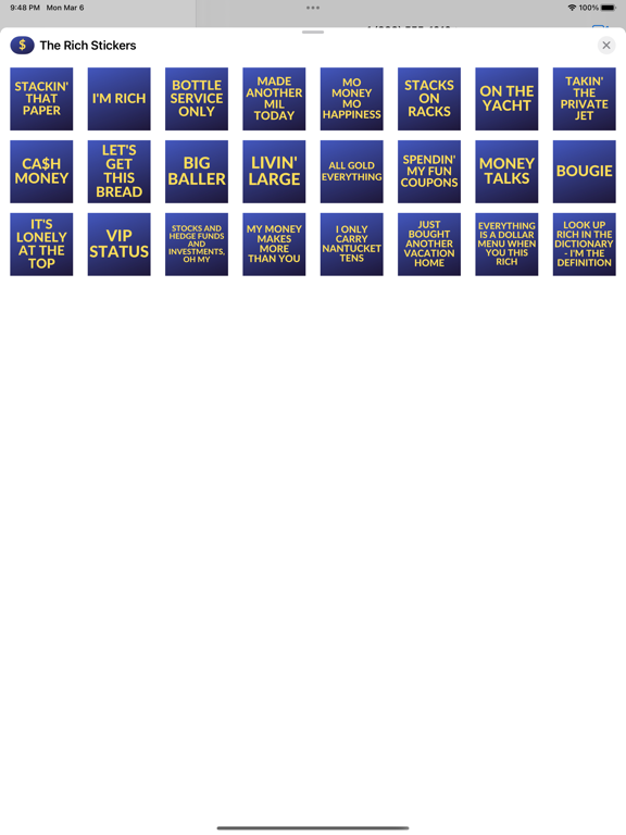 Screenshot #4 pour The Rich Stickers