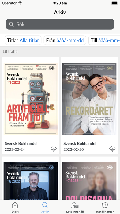 Svensk Bokhandel digital Screenshot