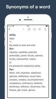 vocabulary builder: thesaurus, iphone screenshot 2