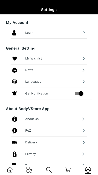 BodyVStore Screenshot