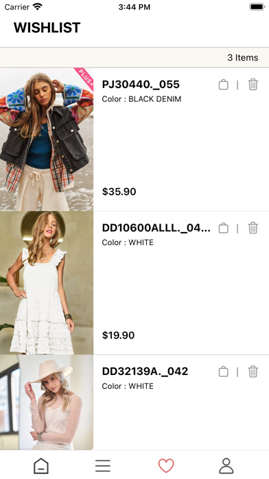 Davi and Dani - Wholesale Shop Screenshot