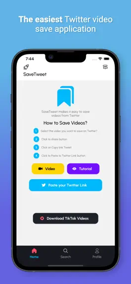 Game screenshot SaveTweet - Twitter Video Save mod apk